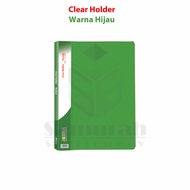 Map Clear Holder 40 Pocket Polos Folio Jenia / Album Plastik isi 40 lembar Kantong Bening / Map Kata