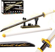 Demon Slayer Swords Compatible with Lego, 39in Zenitsu Sword Building Block with Scabbard and Stand,
