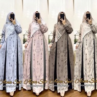 7.7 Sale Aina Set Dress Gamis Set Amore By Ruby Motif Tribal Bahan
