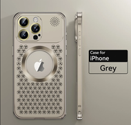 Ốp điện thoại cho Iphone tản nhiệt kim loại R-Just 16 Pro Max 15 14 Plus 13 Pro 12 Pro Max Ốp nhôm