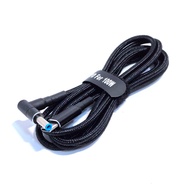 1.8m USB-C/Type C to 4.5*3.0/7.4*5.0 DC Jack Adapter Charging Cable for HP Laptop 65W/90W/120W/135W/