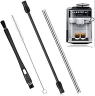 Milk Hose Compatible with Siemens EQ6, 1 Milk Hoses, Stainless Steel Milk Tube and Cleaning Brush Se