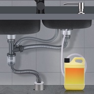 Soap Dispenser Stainless Steel Sink Vegetable Washing Bowl Basin Detergent Detergent Pressing Utensil Bottle Extension Pipe Accessories