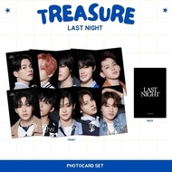 payy.u PHOTOCARD TREASURE LAST NIGHT 2SISI (ISI 11 PCS + LAMINASI 2 SISI) TANDA TANGAN TTD KPOP CARD