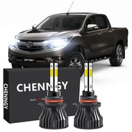 สำหรับ 2014 ถึง 2021 MAZDA BT50 (ไฟหน้า)-ด้านหน้าหลอดไฟหน้าLED 6000K 12V-32V Bright Whiteจำนวน 2 รับ