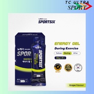 SPORTSIX Energy Gel Peach for Energy Booster, Energy Gel Running 1PCS