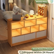 Storage Cabinet Wooden Display Cabinet Storage Rack Shelf TV Cabinet Book Cabinet Bookshelf Kabinet 