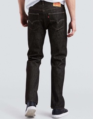กางเกงยีนส์ Levis Mens 501 Original Shrink to Fit Mid Rise Regular Fit Straight Leg - สีดำ 0226