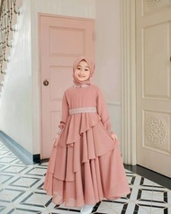 Gamis Anak Perempuan MIKAYLA KIDS Umur 7 - 12 tahun Dress Kondangan Anak Perempuan Mewah Gamis Anak 