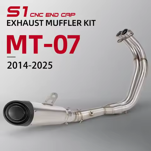 PROJECT Exhaust Muffler For YAMAHA YZF-R7 MT07 XSR700 FZ07 Tracer 700/7 2014-2026 Motorcycle Escape 