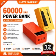 original 60000mah Powerbank Big Capacity Container 4 USB Output 2 Input Fast Charging Outdoor