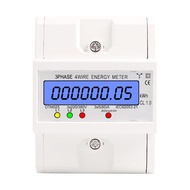 3 Phase 4 Wire Energy Meter 220/380V 5-80A Energy Consumption kWh Meter DIN Rail Installation Digita