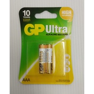 GP ULTRA ALKALINE BATTERY AAA 2'S 1.5V