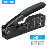 HOOLNX ผ่าน RJ45 Crimper EZ สำหรับ CAT7 CAT6 CAT6A CAT6 CAT5E 8P8C Modular Connector Ethernet All-In-One RJ45 RJ12 RJ11สายเชื่อมต่อเครื่องมือ