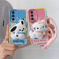 Fashion Knit Lanyard Casing For Tecno Spark 20C 7 10 3 Pro GO 1 2025 2024 2023 2022 2021 F1 F2 Camon