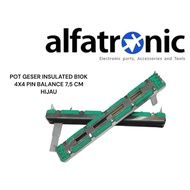 HIJAU INSULATED SLIDING POT B10K 4X4 PIN 7.5 CM GREENBalance