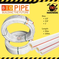 Bio Pipe PPR Pipe PN2.0 S3.2 PER ROLL 50m & 100m 1/2" (20mm), 3/4" (25mm) size GOOD QUALITY