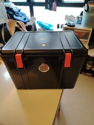 aMagic黑色儲物箱 附濕度錶25L