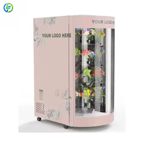 Customized 24/7 Fresh Flower Vending Machine with Refrigerator & Cashless Payment