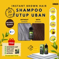 EMBER Instant DARK BROWN Hair Shampoo 400ml (LULUS KKM, SAH SOLAT) / Hair Dye/ syampu tutup uban/cov