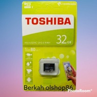 Toshiba 32gb Memory Eksternal Memori Handphone Micro SD Hitam// Memory Card - MMC SD CARD Toshiba 64