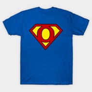 Vintage Superhero Symbol Letter O T-Shirt Authentic Cotton 1 Korean y2k Fashion oversize S-5XL