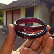 Gelang Akar Bahar Merah Kristal Asli