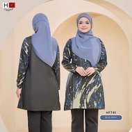 Tshirt Jersey Muslimah Raisha | Humaira Design | Jersey muslimah labuh | Tshirt muslimah