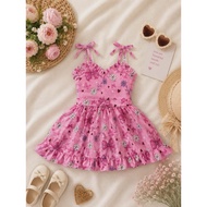KIKAY TREND I DOREN FIT 2-4 YEARS OLD KIDS MINI FLORAL DRESS I KIDS MINI DRESS