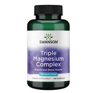 【全館免運】Swanson Triple Magnesium Complex 三種鎂 複合膠囊 400mg 100顆