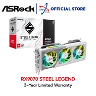 ASROCK AMD Radeon RX 9070 STEEL LEGEND OC 16GB GDDR6 GRAPHICS CARD ( RX9070 SL 16GO )