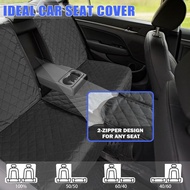 Dog Car Seat Cover for Back Seat, Car Seat Cover 60/40 Split Bench for Family Car, Compact SUV, MPV 