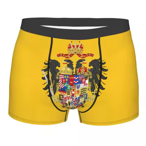 Custom Cool Coat Of Arms Of Holy Roman Empire Boxers Shorts Panties Men's Underpants Breathable Fran