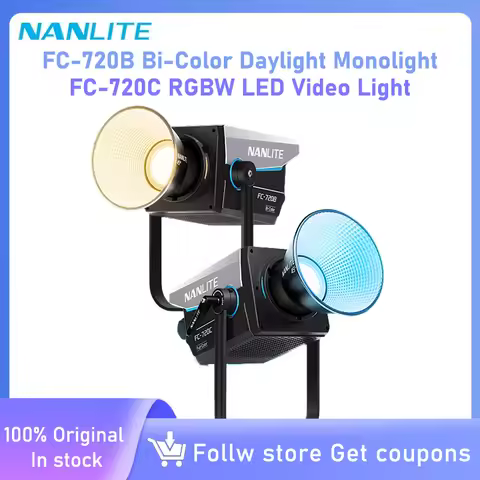 Nanlite FC-720B Bi-color /FC-720C RGB Video COB Fill Lighting Bowens Mount Smart APP Control 720W St