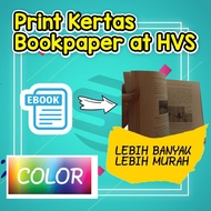 print warna murah hvs dan bookpaper - a4