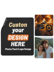 1pc Custom Mouse Pad With Photo, Personalized Image Text Laptop Desk Mat, Customized Non-Slip Waterp
