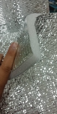 ฉนวนกันความร้อนPE (Heat insulation PE) แบบฟรอยด์ 2 ด้าน หนา20mm. กว้าง90cm. ยาว10m.
