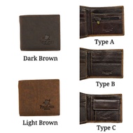 🔥HOT STOCK🔥 ORIGINAL LUXURY Polo Louie 100% Cow Leather Men's Wallet Smart Dompet Kulit Lembu BEG DU