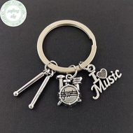 PUSKY Drum Music Lovers Ro Bapa Pendant Band Kit Drum Keychain Bapa Keychain TH