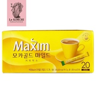 Ready Maxim Mocha Gold Mild 20 Sachet - Kopi Instan Korea Maxim Box