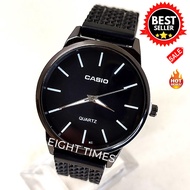 Casio Quartz All Black Rubber Strap Watch for Men