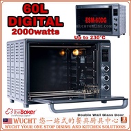 【WUCHT】THE BAKER ESM60DG Electric Oven ESM-60DG The Baker Oven 60L Digital with Digital Display Fermentation Defrost The Baker Oven 60 Liters 60L 2000W 电子烤箱 ketuhar