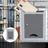 304 Stainless Steel Letter Box Key Locker Mailbox Waterproof Home Outdoor Wall Post Box Pos Peti Sur