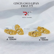 CINCIN COCO LIPAN PASIR PAHAT EMAS TULEN 375 CN KOKO KIKIR EMAS 375 CN FESYEN EMAS 375 SIMPLE FASHIO