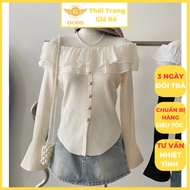 Women's Long-Sleeved T-Shirt with Off-the-Shoulder Sleeves, Lady's Style, GOSS GA611 Freesize Women'