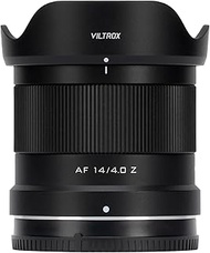 VILTROX 14mm F4 Z, AF 14mm f/4.0 Z Mount Full Frame Lens for Nikon Z-Mount, Autofocus Prime Wide Ang