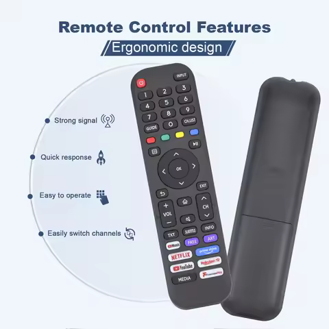 Hisense TV Universal Remote Control Replacement for 40A4HV 40A4070GMV 43H6G 43H77G 43V6G 43A60G 43A6