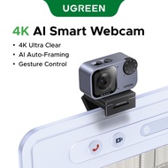 UGREEN AI Smart Webcam Camera 2K/4K@30FPS Ultra High Definition AI Auto Framing Face-Centering Noise