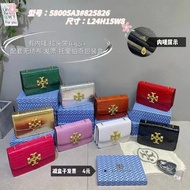 Tory Burch New Style Fashionable All-Match Crocodile Pattern Small Square Bag Shoulder Messenger F