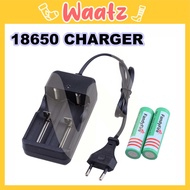 (CHGR3) Plug 2 Slots Battery Charger For LED Flashlight Battery 2*18650 Lithium Battery 16340 26650 18650 14500